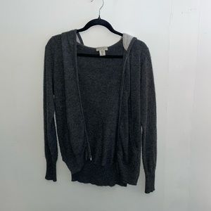 Cashmere zip up